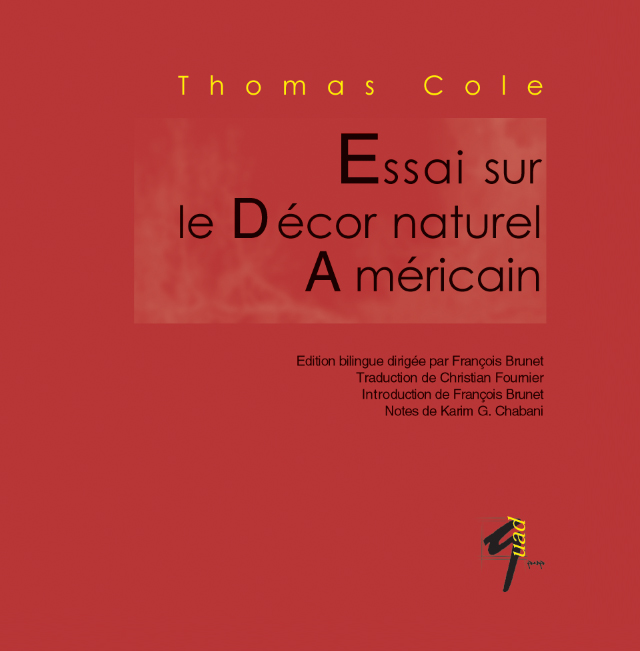 Couverture rouge, titre noir, nom de l'auteur en jaune