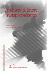 La couverture est ornée d'un motif abstrait en nuance de gris rappelant le titre de l'ouvrage : l'encre.