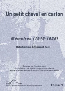 Couverture de l'ouvrage. Une photographie de l'auteur en bichormie blanc et bleu.