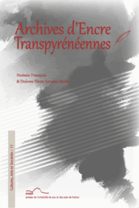 La couverture est ornée d'un motif abstrait en nuance de gris rappelant le titre de l'ouvrage : l'encre.