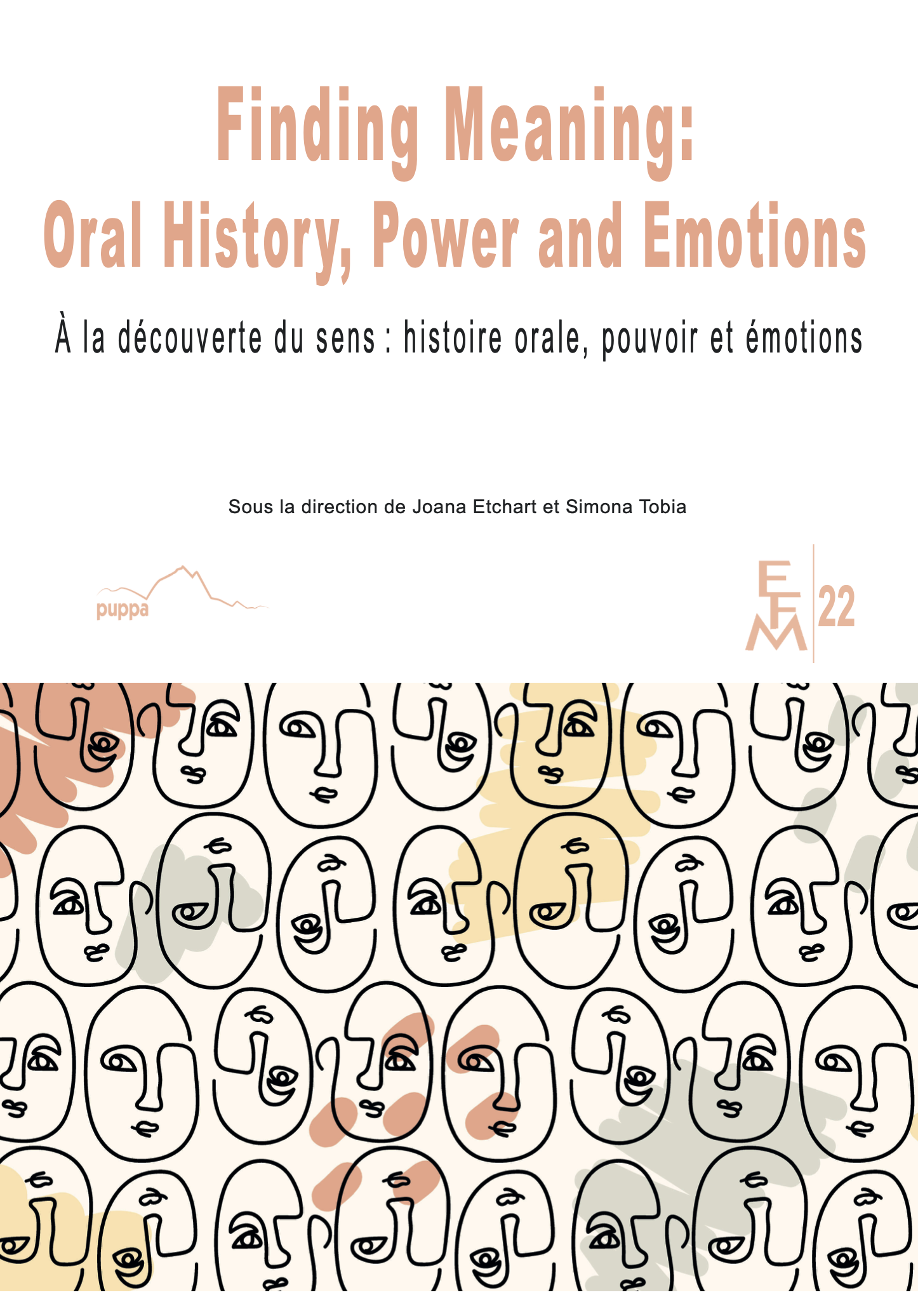 La couverture est ornée d'une illustration de myriammira représentant une multitudes de visage chacun dessiné avec la technique du "one-line drawing" (dessin en une ligne).