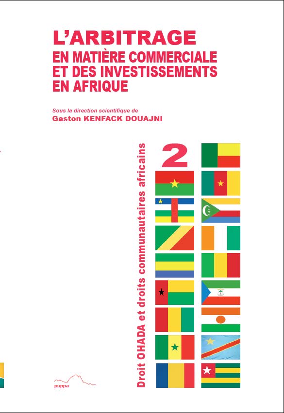 Couverture complétée par les drapeaux des différents pays membres de l'OHADA