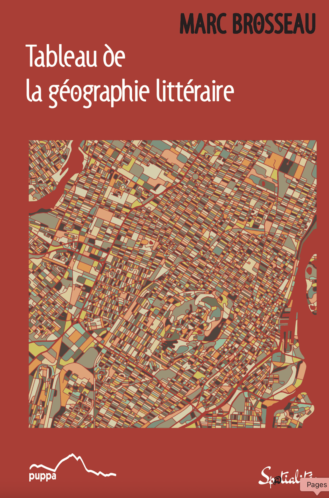 L'illustration de couverture est nommée "Montréal", une oeuvre de l'artiste Jazzberry Blue.